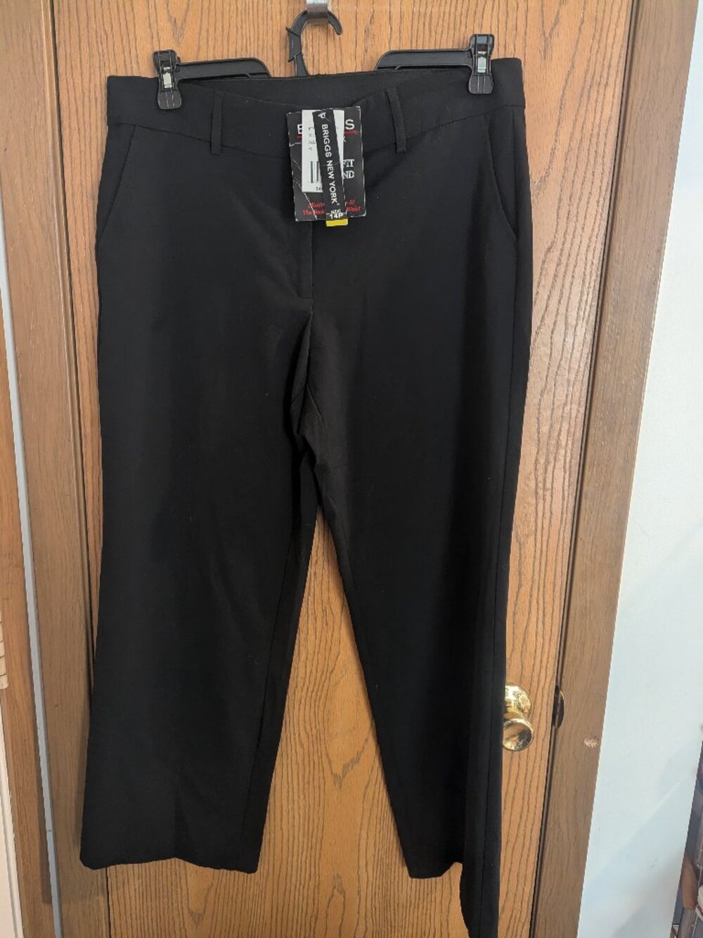 NWT Briggs New York "Pefect Waistband" Comfort Stretch Dress Pants Trousers 14P